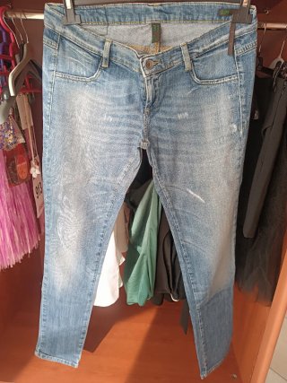 Jeans Benetton Slim Blu