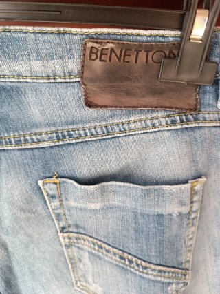 Jeans Benetton Slim Blu