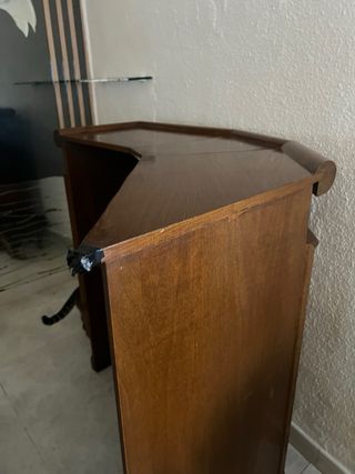 Barra de bar/isla cocina con 2 taburetes