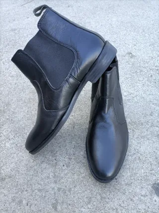 Botas Chelsea Negras Piel