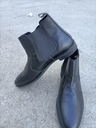 Botas Chelsea Negras Piel