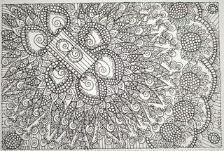 Dibujos en A4 en Blanco y negro, hechos a mano