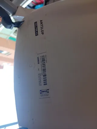 Trona Ikea blanca con mesa, precio negociable