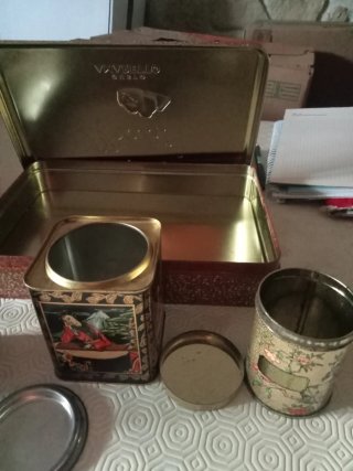 Set 6 Scatole Latta Vintage