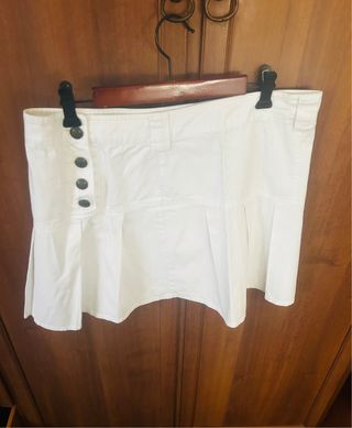 Gonna donna estiva bianca taglia XL ma calza M/L