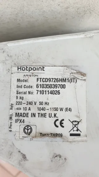 Serbatoio acqua asciugatrice Ariston Hotpoint