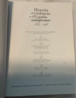 Historia de la infancia en la España contemporánea