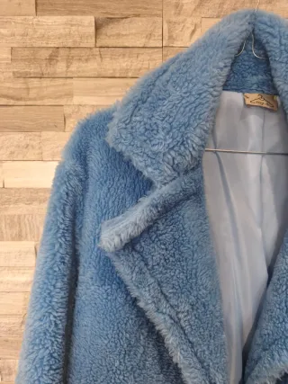 Cappotto Teddy Blu