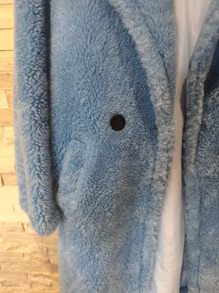 Cappotto Teddy Blu