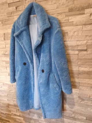 Cappotto Teddy Blu