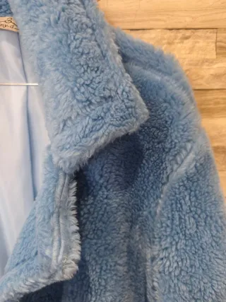 Cappotto Teddy Blu