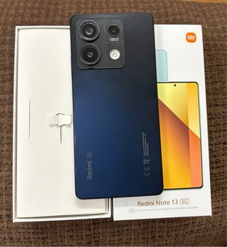 Xiaomi Redmi Note 13 Negro+Funda Roja+protector pt