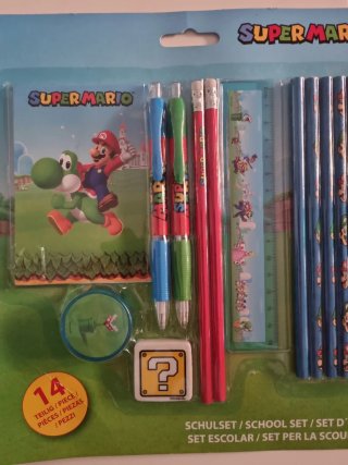 Kit Scuola Super Mario 14 Pezzi