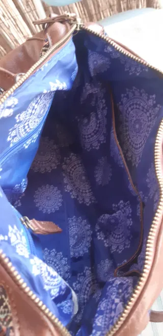 Bolso Desigual Marrón y Multicolor