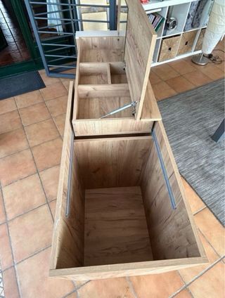 Escritorio baúl madera gran capacidad almacenaje