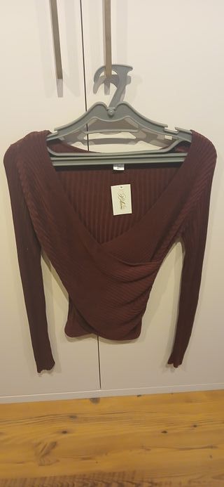 Top cruzado rojo talla S