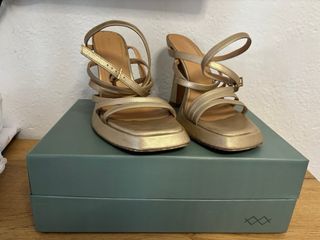 Sandalias MIM doradas T38