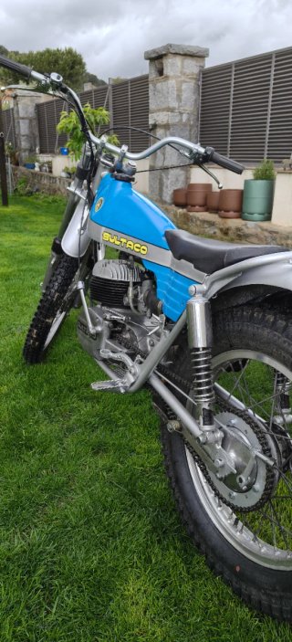 Bultaco Sherpa Trial Moto Azul/Plata