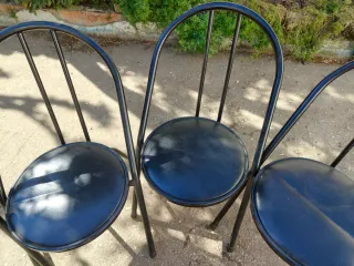 Sillas funcionales estilo Bistró Negras (Set de 6)