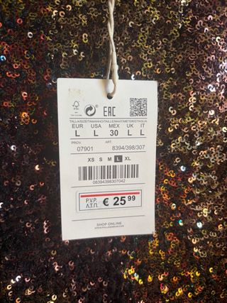 Vestido lentejuelas brillo tirantes corto