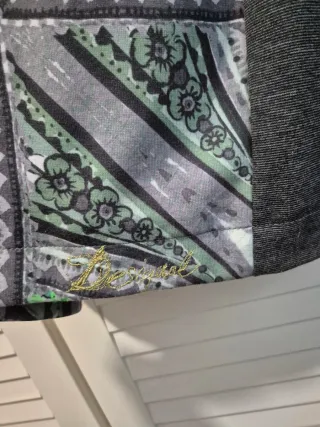 Abito Desigual fantasia floreale verde XL