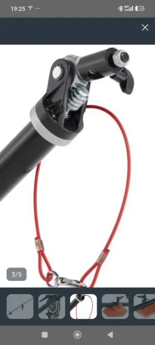 Jirafa Manfrotto 025 Super Boom Gris Plateado