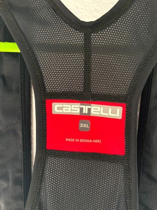 Culote Ciclismo Castelli Negro Talla 3XL
