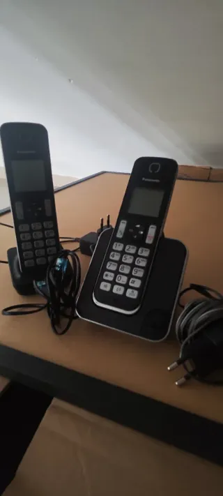 Teléfonos Inalámbricos Panasonic Negros