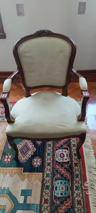 Silla de dormitorio tapizada