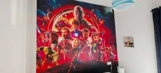 Lona Vinílica Superhéroes Marvel Realista