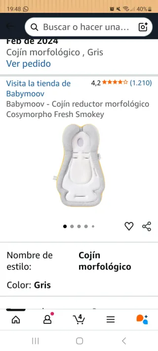Cojín reductor para bebé Babymoov