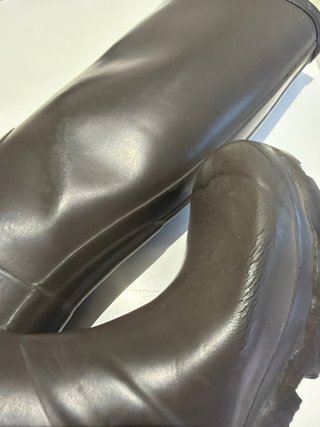 Botas de agua Hunter altas verde oscuro talla 36.