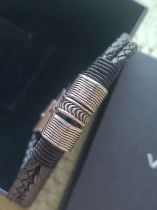 Pulsera Viceroy trenzada de cuero