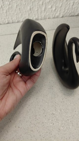 Oggetto d'arredo coppia Cigni