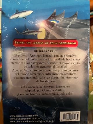 Dos libros de Geronimo Stilton Veinte mil