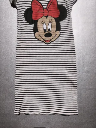 Vestido Minnie Mouse Listrado P/M