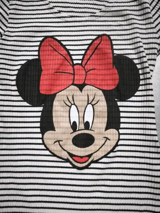 Vestido Minnie Mouse Listrado P/M