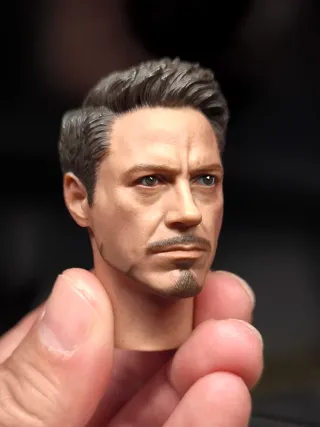 Cabeza Tony Stark 1:6 Custom Iron Man