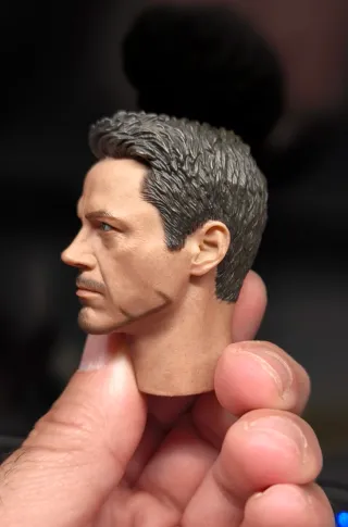 Cabeza Tony Stark 1:6 Custom Iron Man