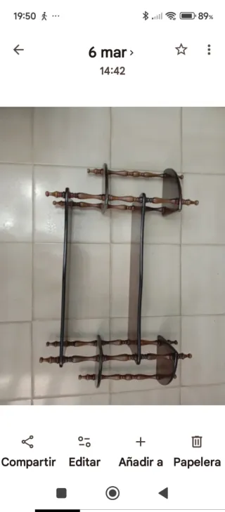 Estantería vintage de madera
