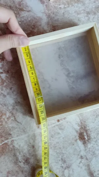 Marco de fotos de madera con doble cara