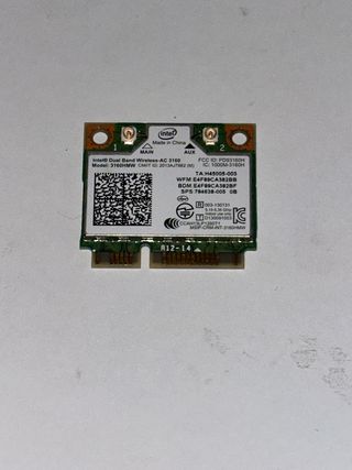 Tarjeta de red Wifi de portatil Intel 3160HMW