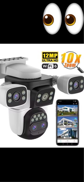 Cámaras de Seguridad 12MP Ultra HD WiFi 6