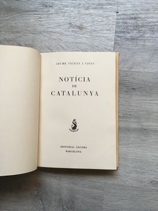 Noticia de Catalunya J. Vicens i Vives