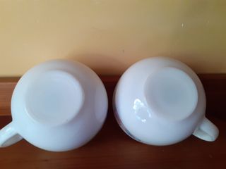 2 TAZONES Arcopal Florales Porcelana Nuevos