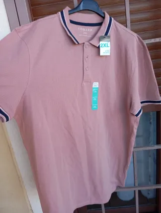 Camisa Polo Primark Hombre Talla XXL Rosa