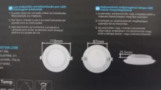 3x Downlight LED Aigostar 6W 4000K