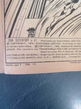 Dan Defensor Taco Marvel Comics 1972