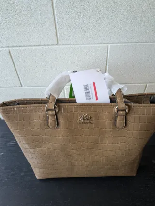 Bolso La Martina Beige Nuevo