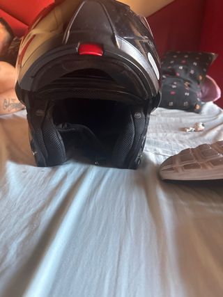 Casco de moto LS2 negro